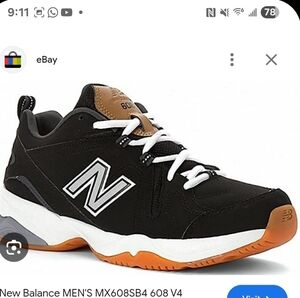 New Balance Men’s Black & Orange Cross Training Shoes